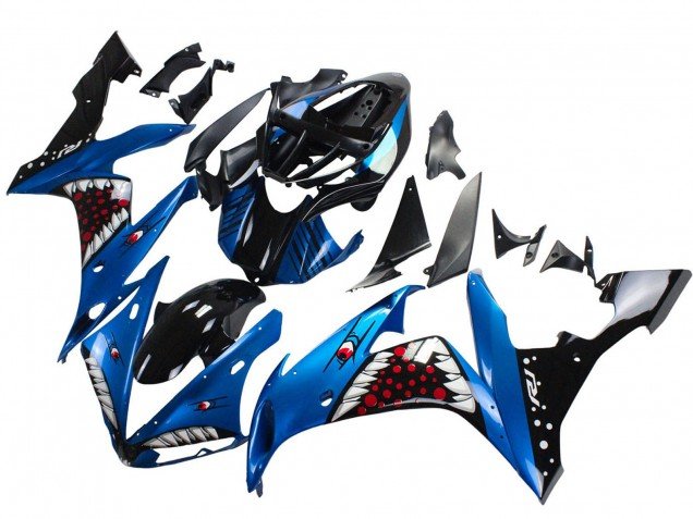 2004-2006 Blue Black Red White Shark Yamaha YZF 1000 R1 Motorcycle Fairings