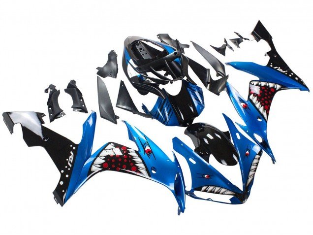 2004-2006 Blue Black Red White Shark Yamaha YZF 1000 R1 Motorcycle Fairings
