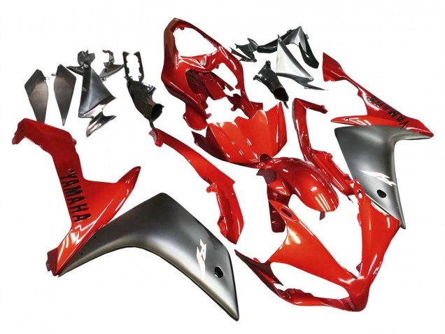 2007-2008 Red Matte Black Yamaha YZF 1000 R1 Motorcycle Fairing