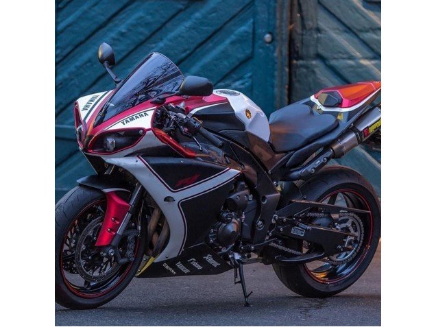 2009-2011 Red White Matte Black Yamaha YZF 1000 R1 Motorcycle Fairings