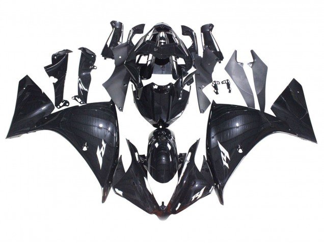 2012-2014 Glossy Black Yamaha YZF 1000 R1 Motorcycle Fairings