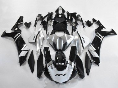 2020-2025 Silver White Glossy Black Yamaha YZF 1000 R1 Motorcycle Fairings