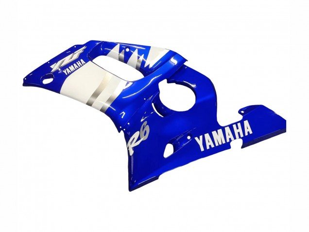 1998-2002 Blue White Yamaha YZF 600 R6 Motorcycle Fairings