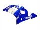 1998-2002 Blue White Yamaha YZF 600 R6 Motorcycle Fairings