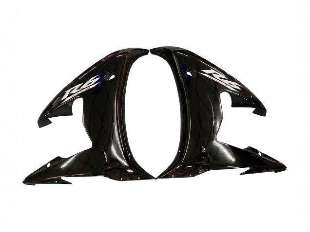 2006-2009 Glossy Black White Decals Yamaha YZF R6S Motorcycle Fairings