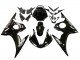2006-2009 Glossy Black White Decals Yamaha YZF R6S Motorcycle Fairings