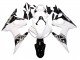 2006-2009 White Glossy Black Yamaha YZF R6S Motorcycle Fairings