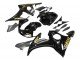 2003-2004 Glossy Black Gold Decals Yamaha YZF R6 Motorcycle Fairings