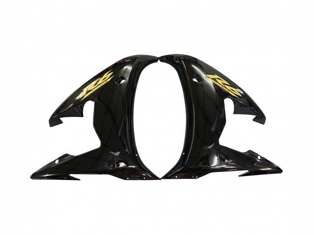 2006-2009 Glossy Black Gold Decals Yamaha YZF R6S Motorcycle Fairings