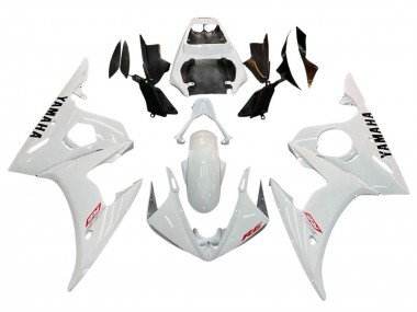 2003-2004 White Yamaha YZF R6 Motorcycle Fairing