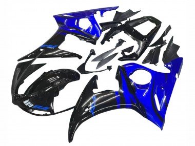 2006-2009 Blue Glossy Black Yamaha YZF R6S Motorcycle Fairings