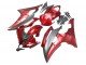 2008-2016 Red Grey Yamaha YZF 600 R6 Motorcycle Fairings