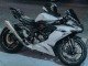 2019-2022 White Black Carbon Fiber Kawasaki ZX6R Motorcycle Fairings