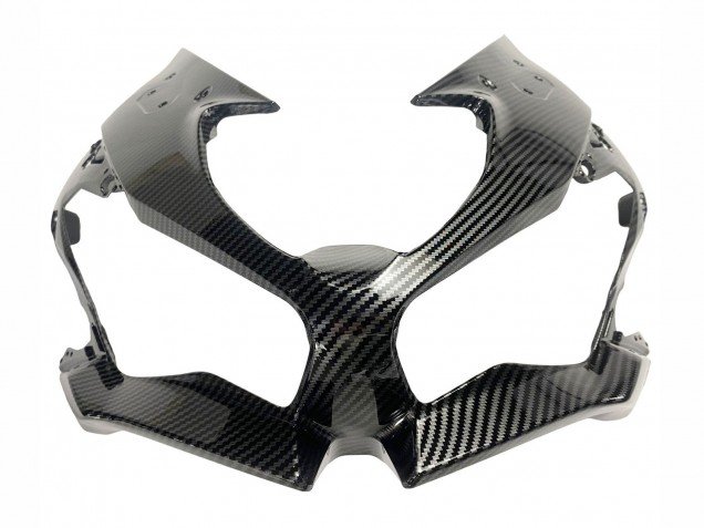 2019-2022 White Black Carbon Fiber Kawasaki ZX6R Motorcycle Fairings