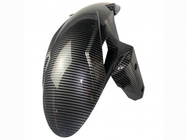 2019-2022 White Black Carbon Fiber Kawasaki ZX6R Motorcycle Fairings