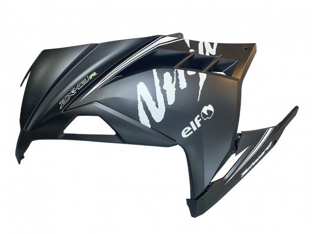 2013-2024 Matte Black White Elf Snow Kawasaki EX300 Motorcycle Fairings