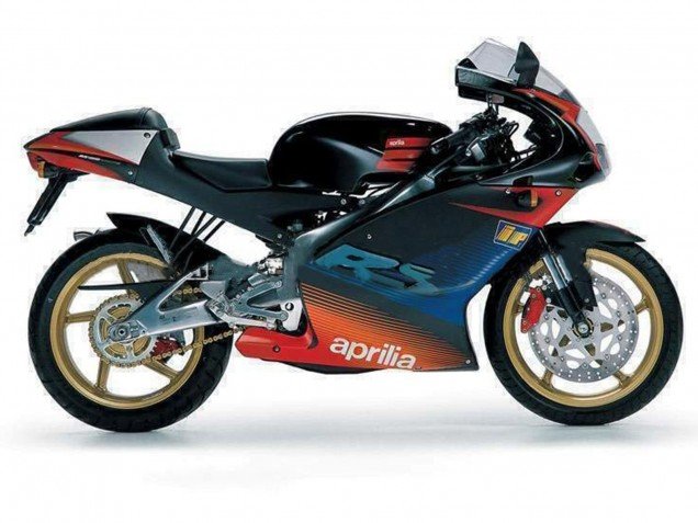 2000-2005 Black Red Silver Aprilia RS125 Motorcycle Fairings