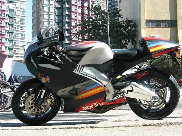 2000-2005 Black Red Silver Aprilia RS125 Motorcycle Fairings