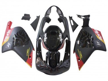2000-2005 Black Red Yellow Aprilia RS125 Motorcycle Fairings