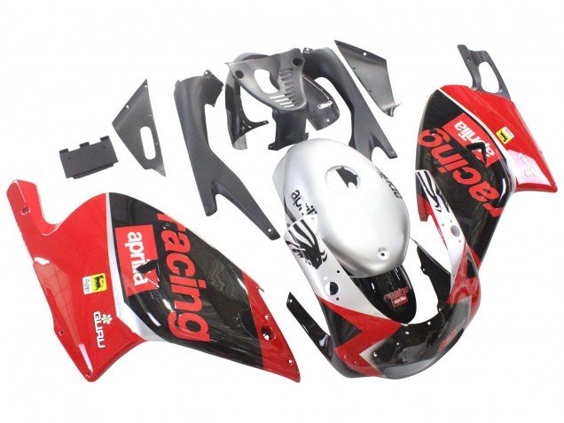 2000-2005 Red Black Silver Racing Aprilia RS125 Motorcycle Fairings