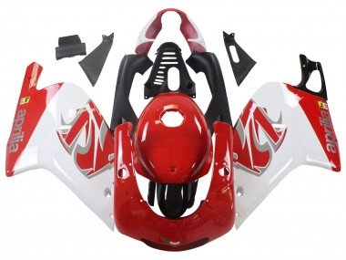 2000-2005 White Red Aprilia RS125 Motorcycle Fairings