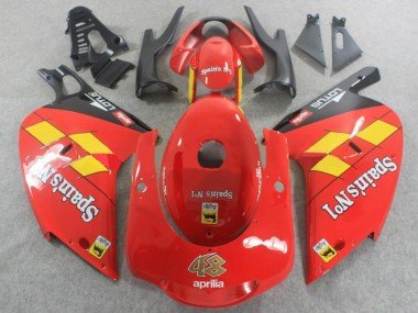 2000-2005 Red Yellow Black Spains No1 Aprilia RS125 Motorcycle Fairings
