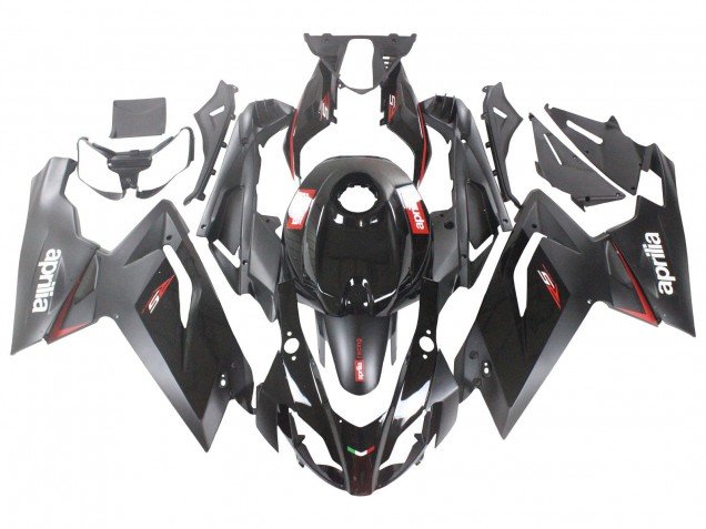 2006-2011 Glossy Black Red White Decal Aprilia RS125 Motorcycle Fairings
