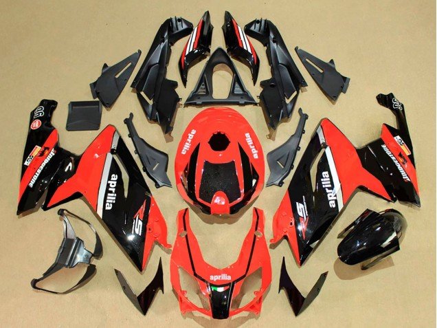2006-2011 Red Glossy Black White Aprilia RS125 Motorcycle Fairings