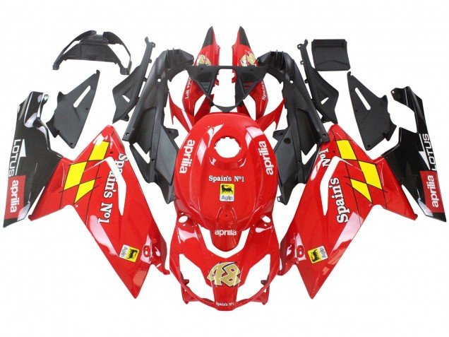 2006-2011 Red White Yellow Black Aprilia RS125 Motorcycle Fairings