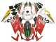 2006-2011 White Red Green Aprilia RS125 Motorcycle Fairings