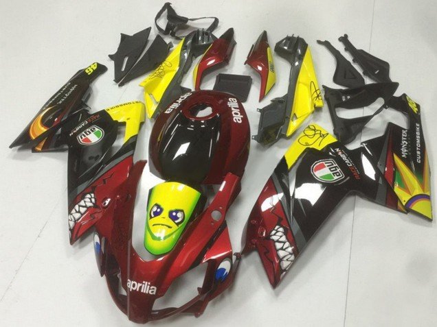 2006-2011 Red Yellow Black Shark Aprilia RS125 Motorcycle Fairings