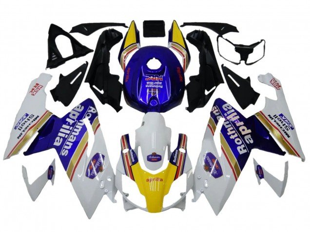 2006-2011 White Blue Yellow Rothmans Aprilia RS125 Motorcycle Fairings