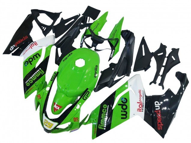 2006-2011 Green White Black Aprilia RS125 Motorcycle Fairing