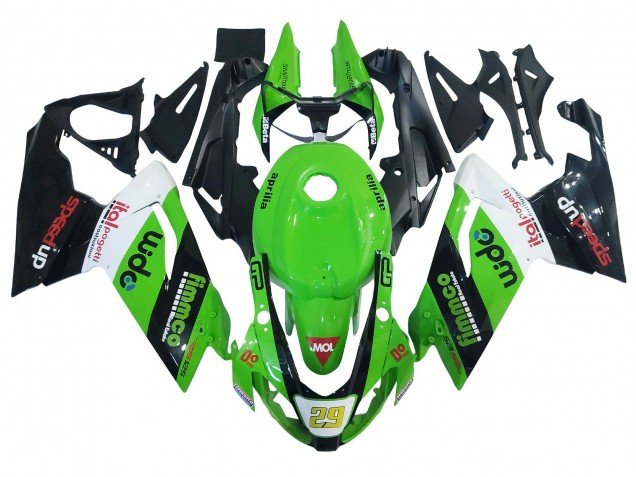 2006-2011 Green White Black Aprilia RS125 Motorcycle Fairing