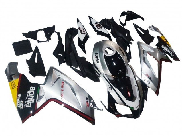 2006-2011 Silver Black Aprilia RS125 Motorcycle Fairings