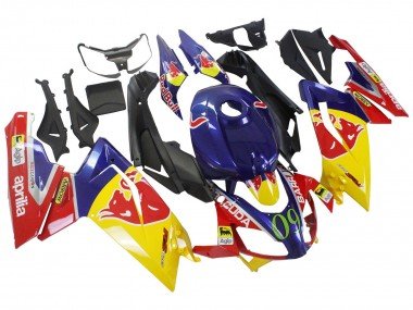 2006-2011 Yellow Dark Blue Red Bull Aprilia RS125 Motorcycle Fairings