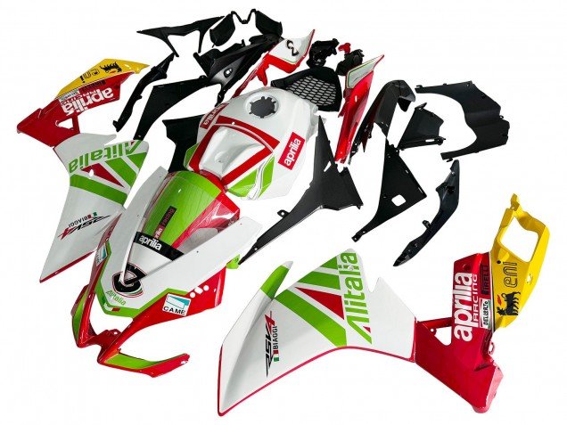 2012-2018 White Red Green Yellow Alitalia Aprilia RS4 50 125 Motorcycle Fairing