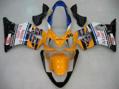 2004-2007 Yellow Blue White Black Nastro Azzurro Honda CBR600 F4i Motorcycle Fairings