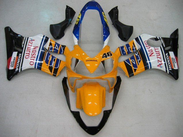 2004-2007 Yellow Blue White Black Nastro Azzurro Honda CBR600 F4i Motorcycle Fairings