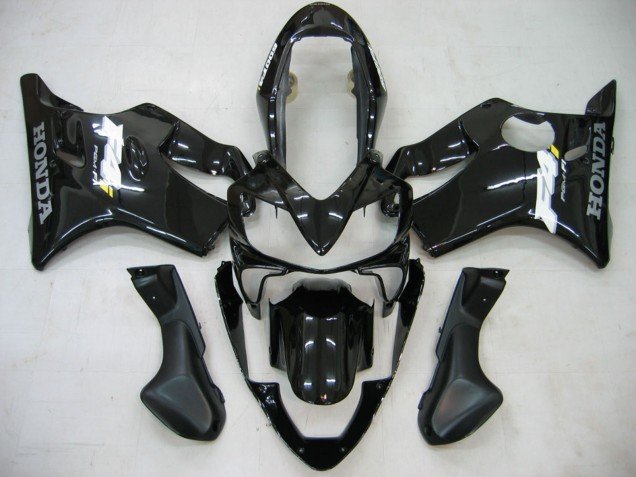 2004-2007 Glossy Black Honda CBR600 F4i Motorcycle Fairings