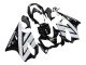 2004-2007 White Glossy Black Honda CBR600 F4i Motorcycle Fairings