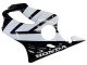 2004-2007 White Glossy Black Honda CBR600 F4i Motorcycle Fairings