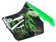 1996-2007 Glossy Black Green Flame Honda CBR1100XX Blackbird Motorcycle Fairing