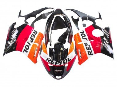 1996-2007 Orange White Red Glossy Black Repsol Honda CBR1100XX Blackbird Abs Motorcycle Fairings