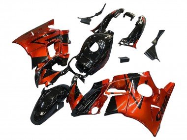 1991-1994 Orange Glossy Black Honda CBR600 F2 Motorcycle Fairings