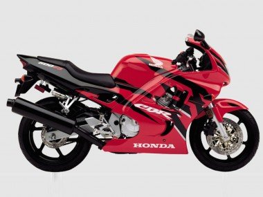 1997-1998 Red Glossy Black Honda CBR600 F3 Motorcycle Fairing