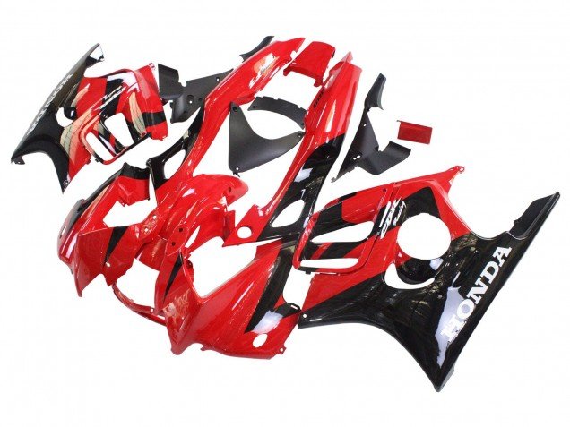 1997-1998 Red Glossy Black Honda CBR600 F3 Motorcycle Fairings