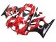 1997-1998 Red Glossy Black Honda CBR600 F3 Motorcycle Fairings