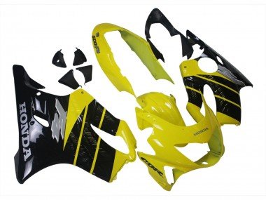 1999-2000 Yellow Glossy Black Honda CBR600 F4 Motorcycle Fairings