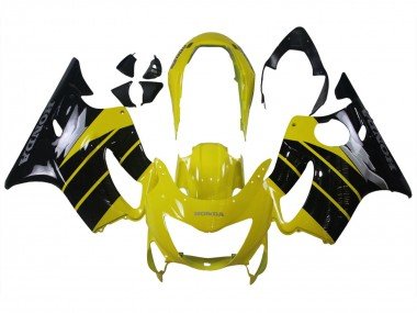 1999-2000 Yellow Glossy Black Honda CBR600 F4 Motorcycle Fairings